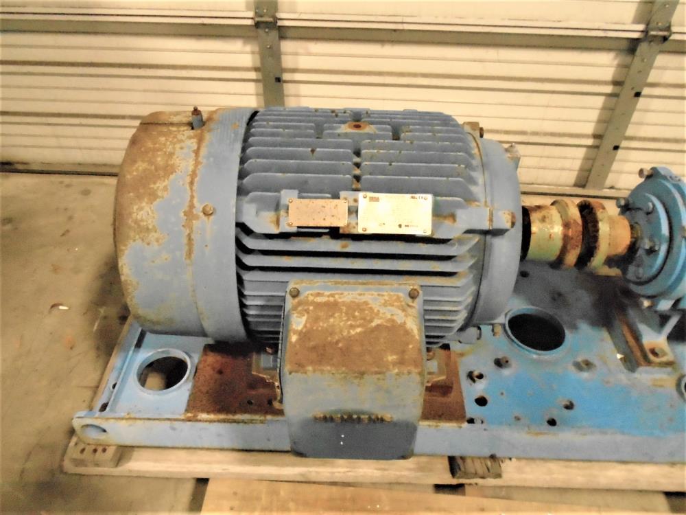 Goulds 3196 MTX Centrifugal Pump, 3"x 4"-13", 316 SS w/ 50 HP Motor